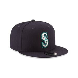 NWT New Era Men Seattle Mariners 9FIFTY Navy Snapback Hat One Size